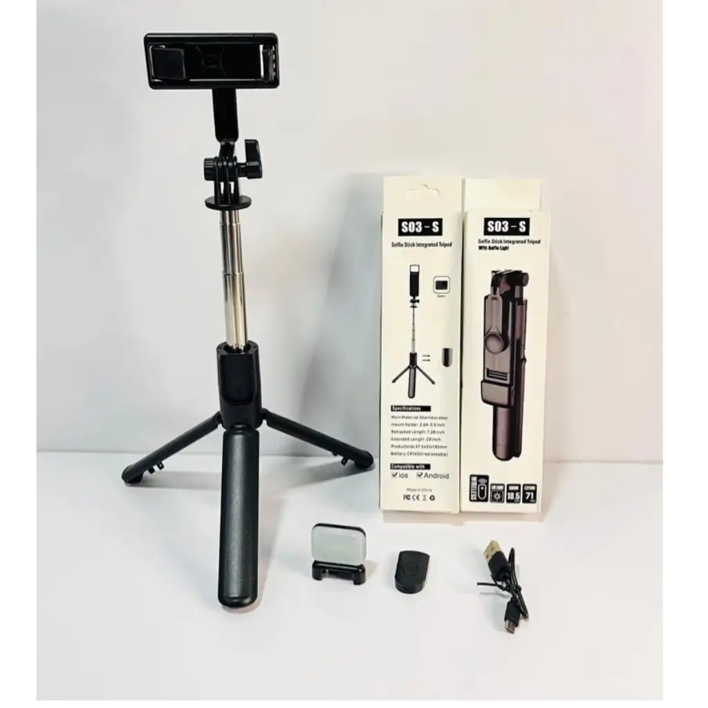 Trípode Selfie con Luz LED
