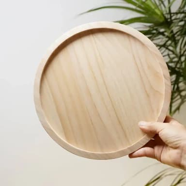 Bandeja de madera plegable